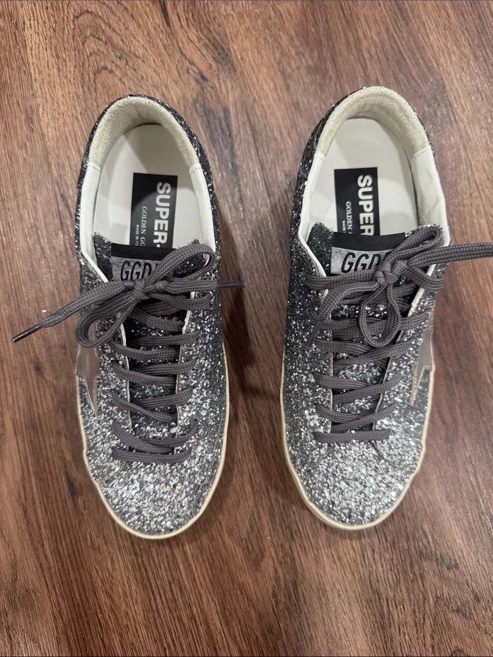 Golden Goose silver metallic